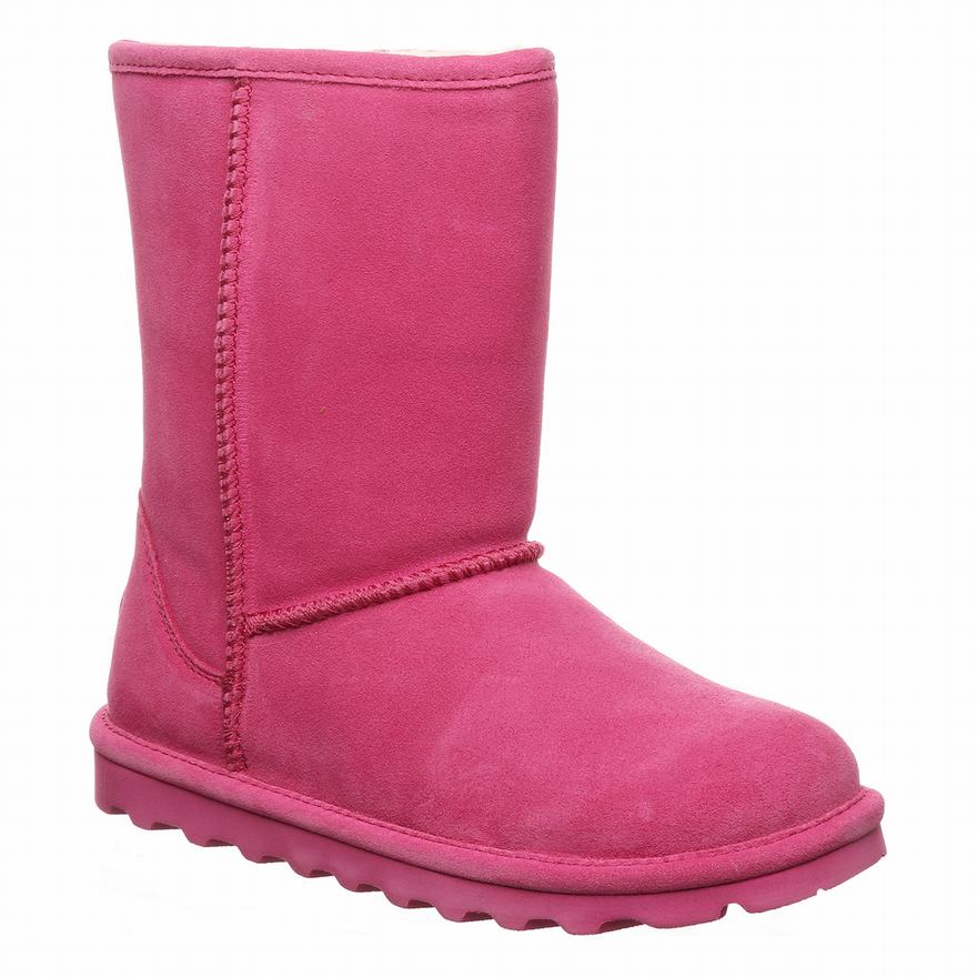 Bearpaw Elle Short Short Boots UK - Women's Boots Pink ||EZLXBK-754||